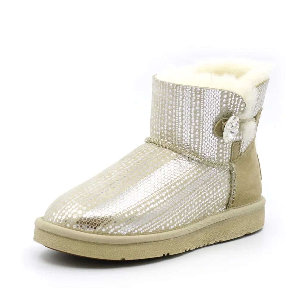 Crystal Dot Short Ugg Boot - Sand