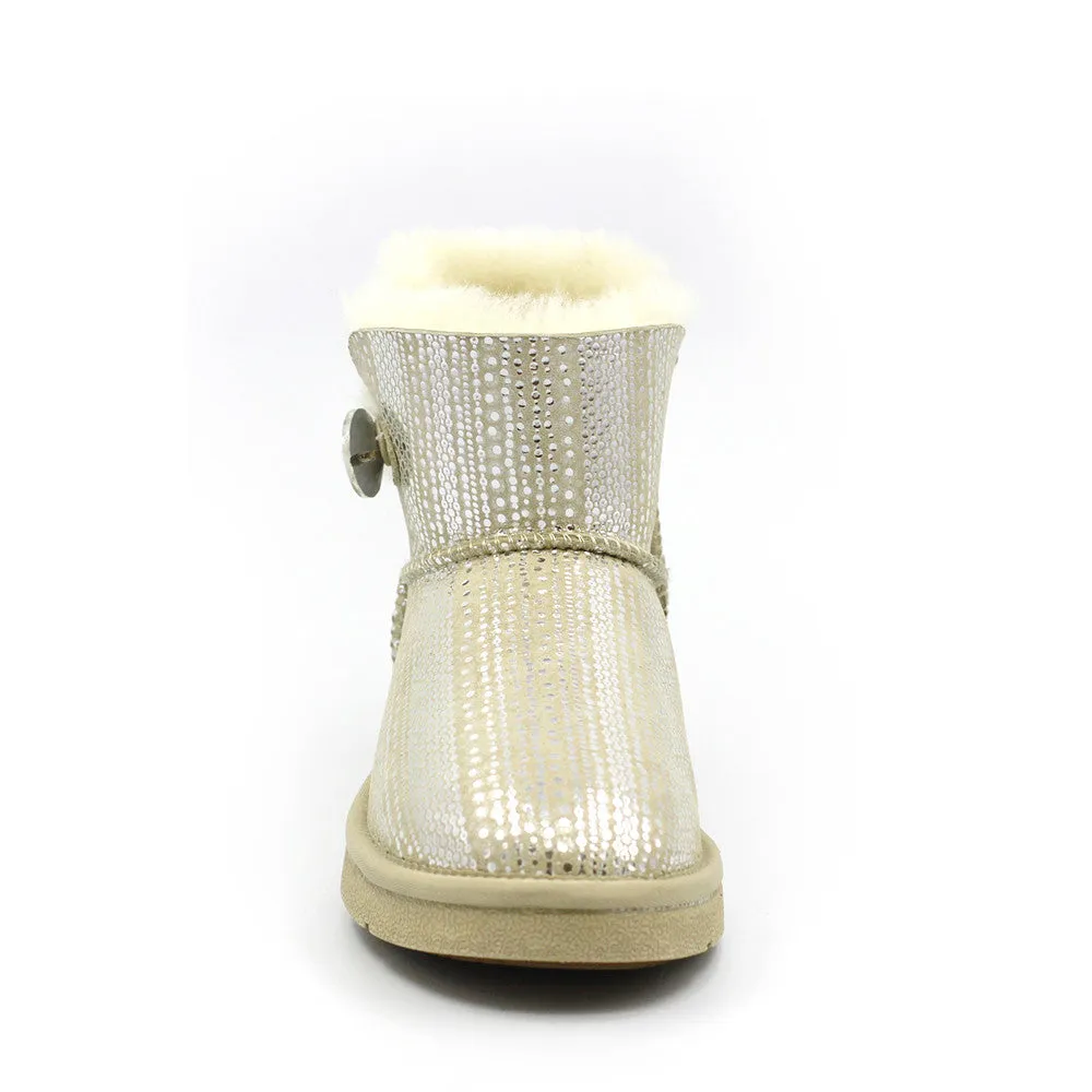 Crystal Dot Short Ugg Boot - Sand