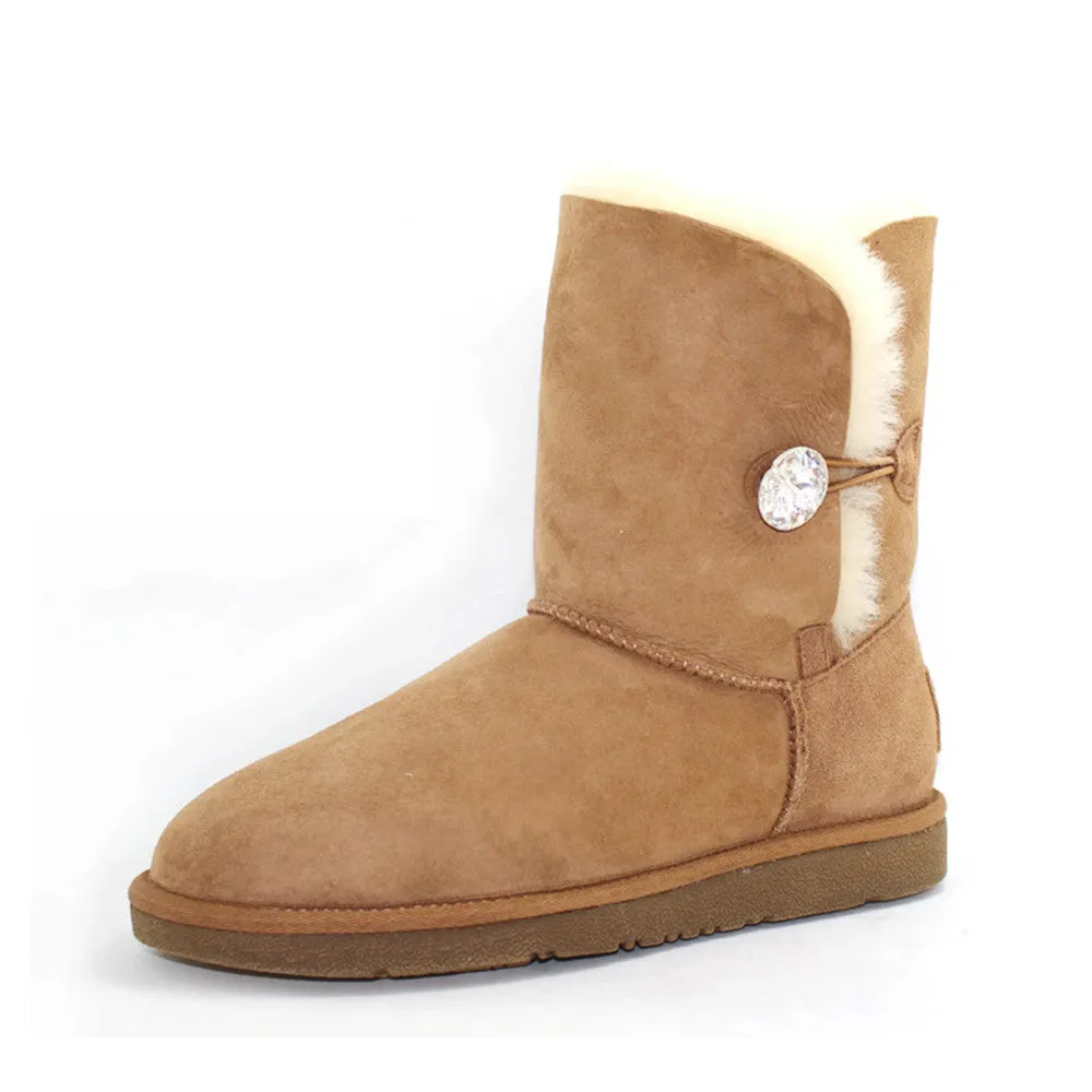Crystal Medium Ugg Boot - Chestnut