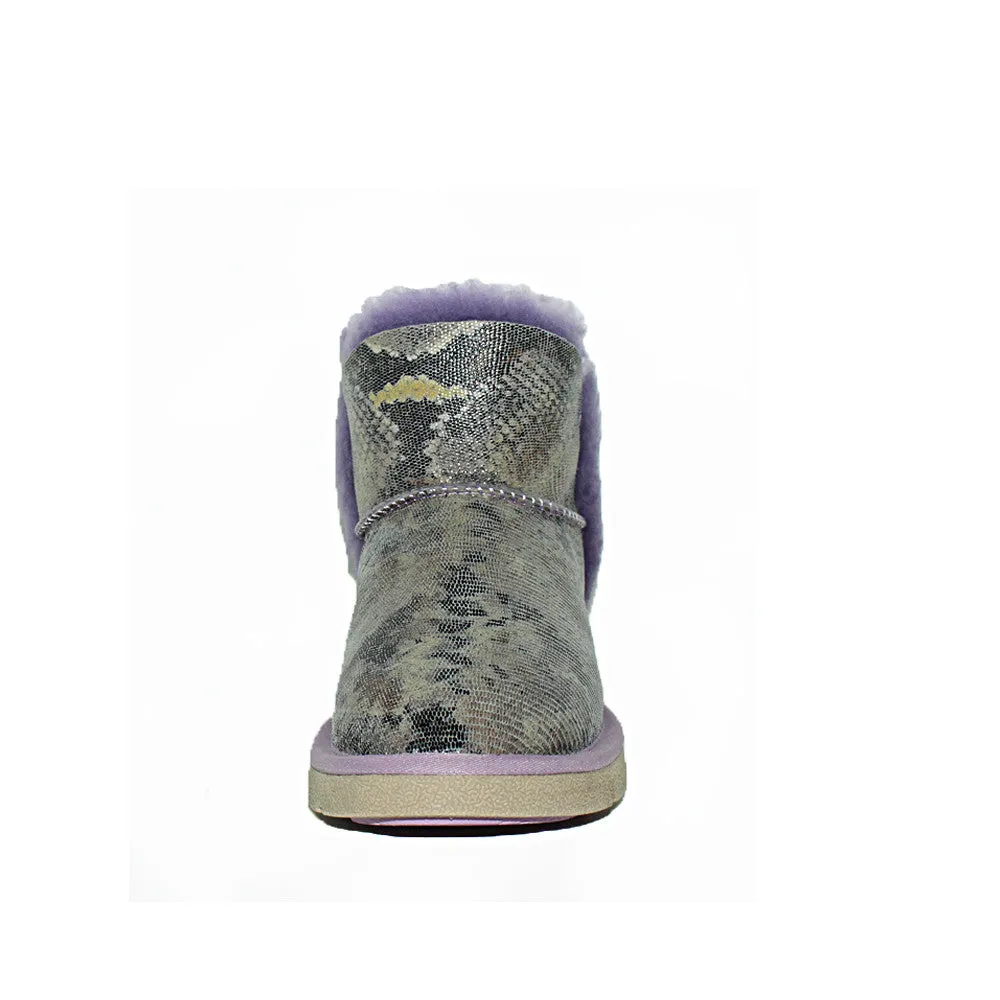 Fiona Short Ugg Boot - Purple Snake