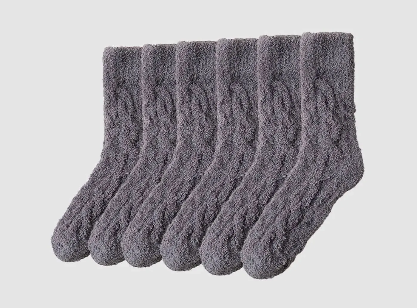 FitVille Unisex Cozy Fuzzy Socks 3-Pair Bundle