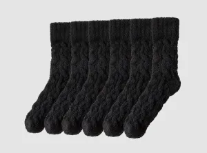 FitVille Unisex Cozy Fuzzy Socks 3-Pair Bundle