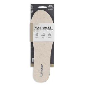 FLAT SOCKS SAND MICRO WOOL - WOMENS
