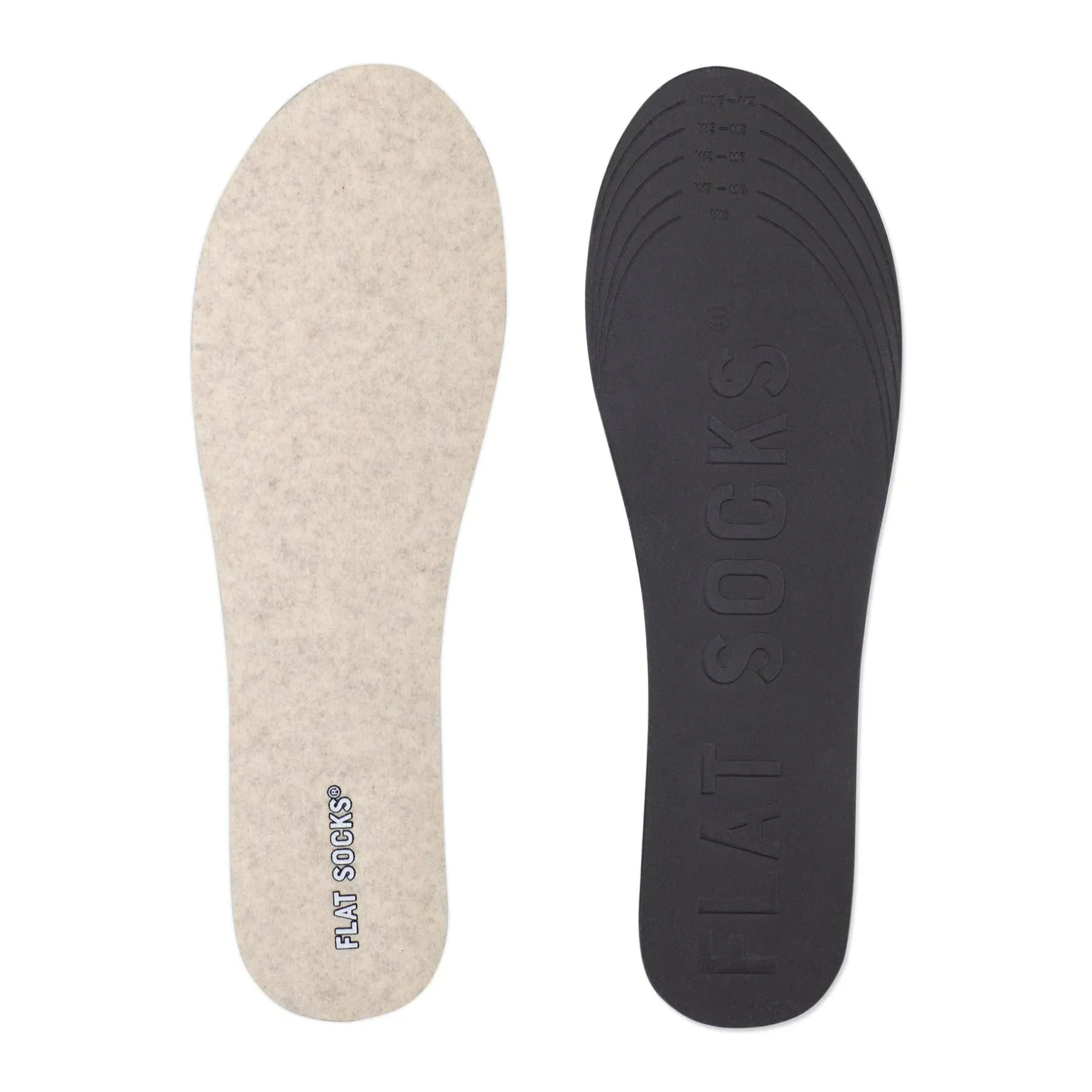 FLAT SOCKS SAND MICRO WOOL - WOMENS