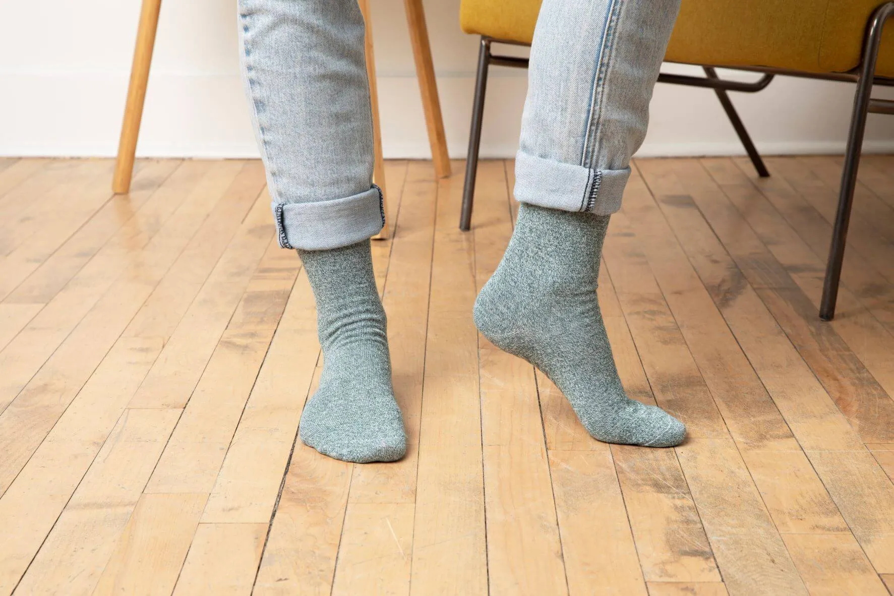 Gripjoy Socks Women's Original Crew Non-Slip Socks Green, Blue, Maroon (3 Pair Pack)