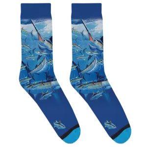 Guy Harvey Blue and Yellow Socks