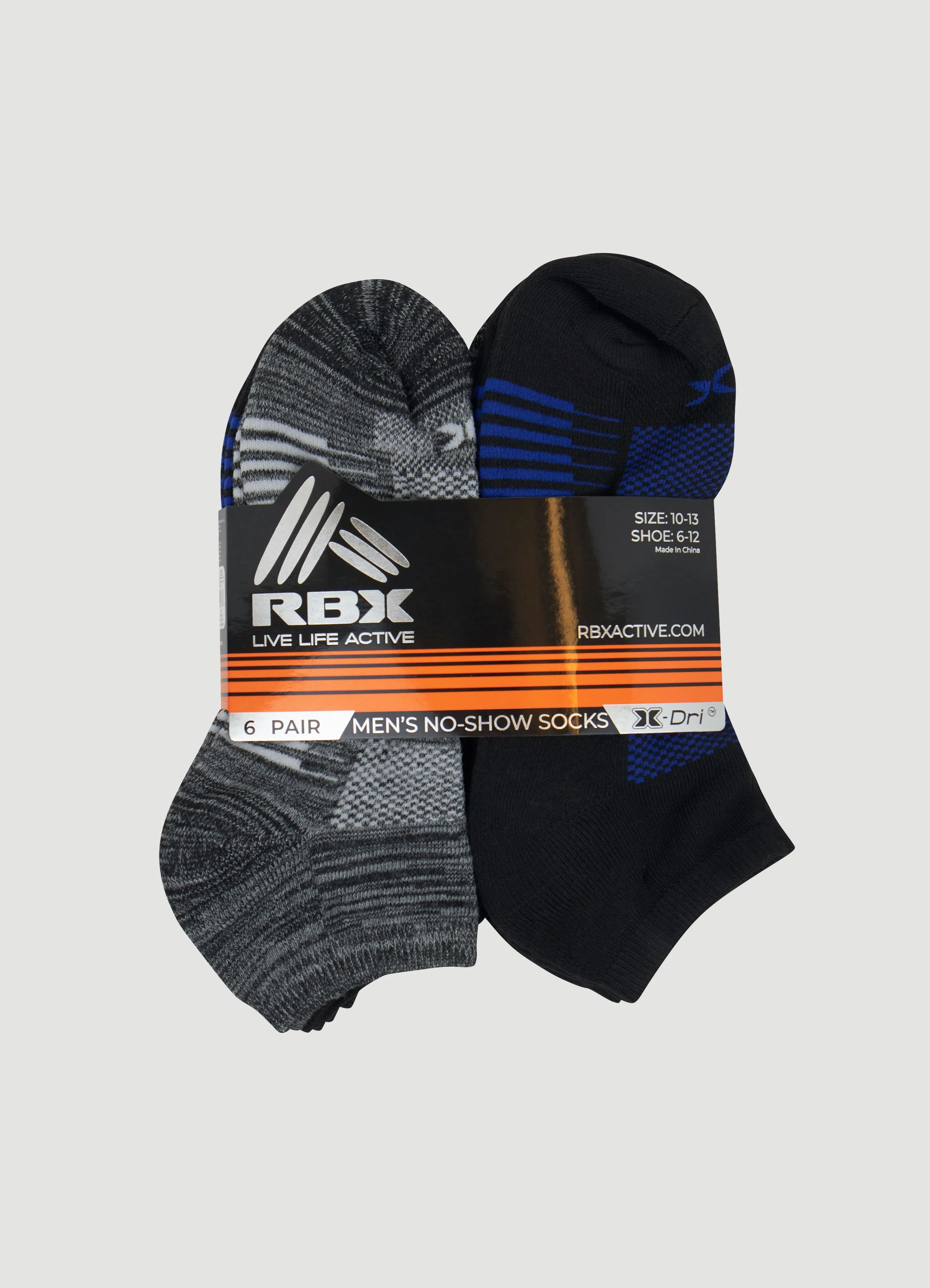 Men's 6-Pack No Show Socks