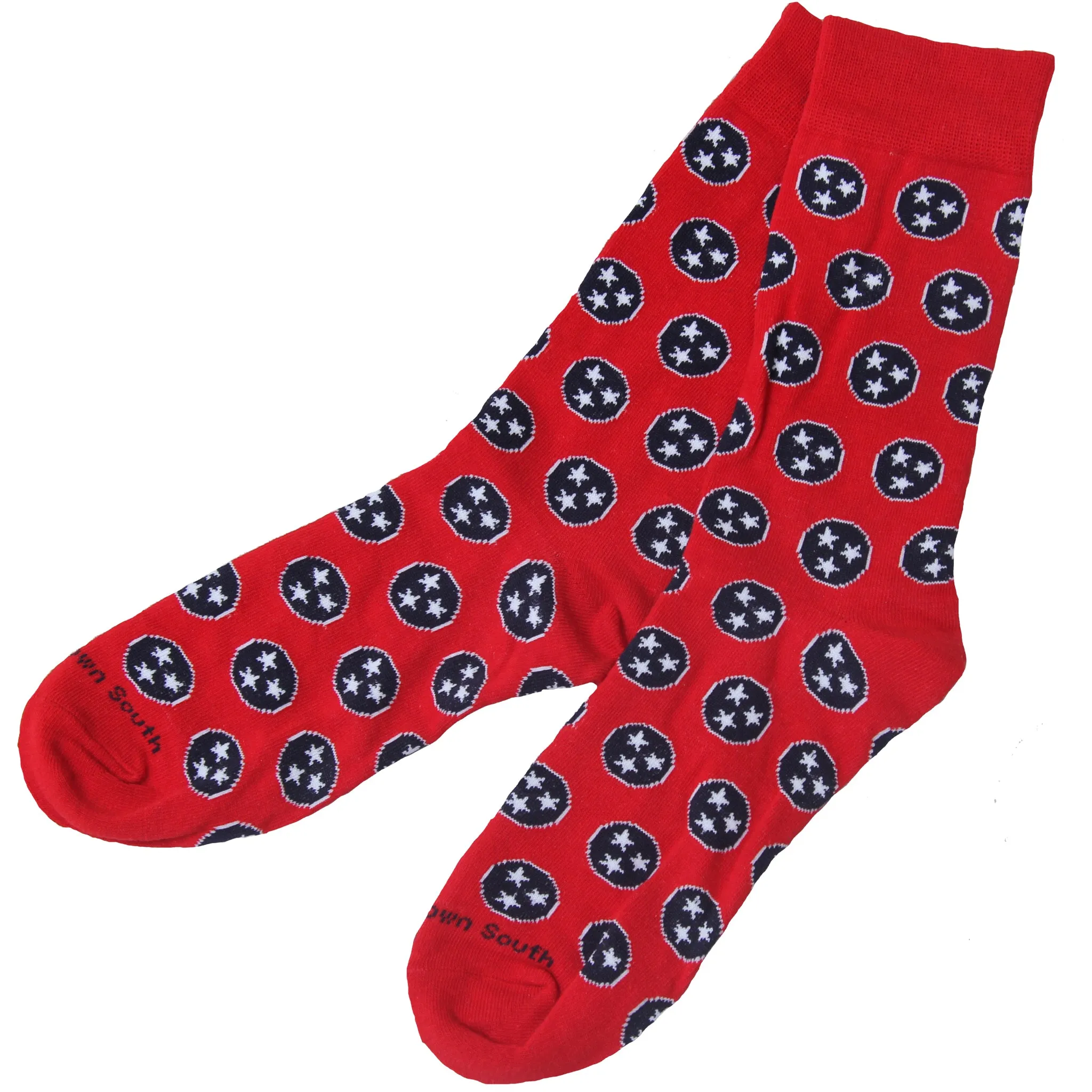 Red Tri Star Socks