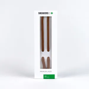 ROUND LUXURY LACES 120cm - RICH BROWN