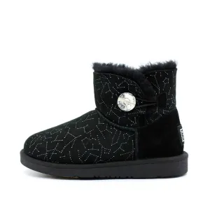 Starsky Crystal Short Ugg Boot - Black
