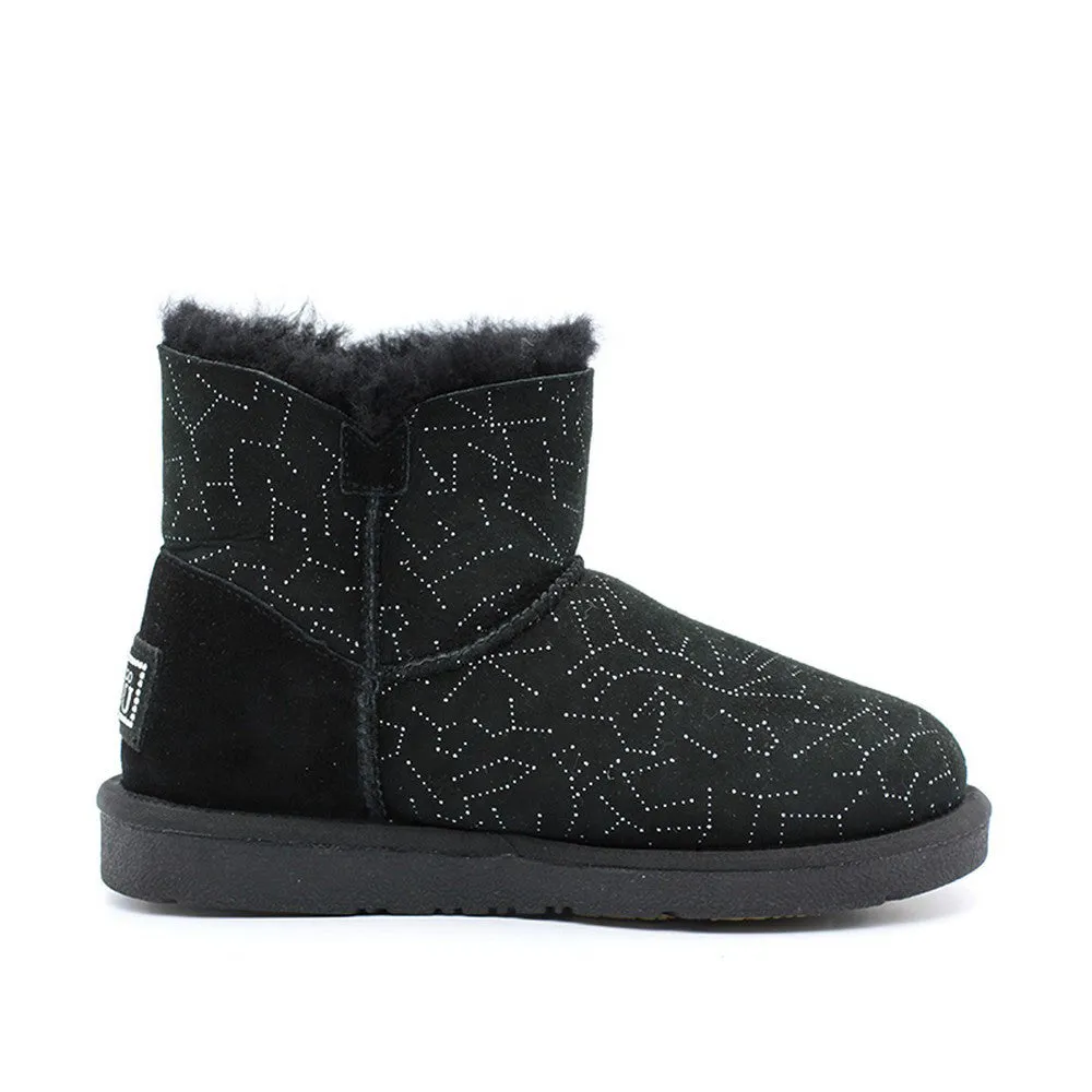 Starsky Crystal Short Ugg Boot - Black