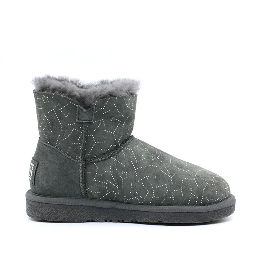 Starsky Crystal Short Ugg Boot - Grey