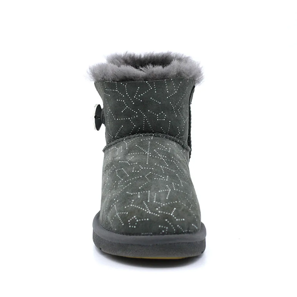 Starsky Crystal Short Ugg Boot - Grey