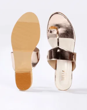 T Strap Block - Rose Gold Finish