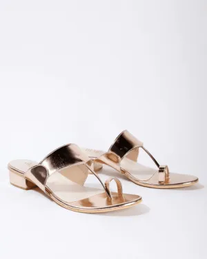 T Strap Block - Rose Gold Finish