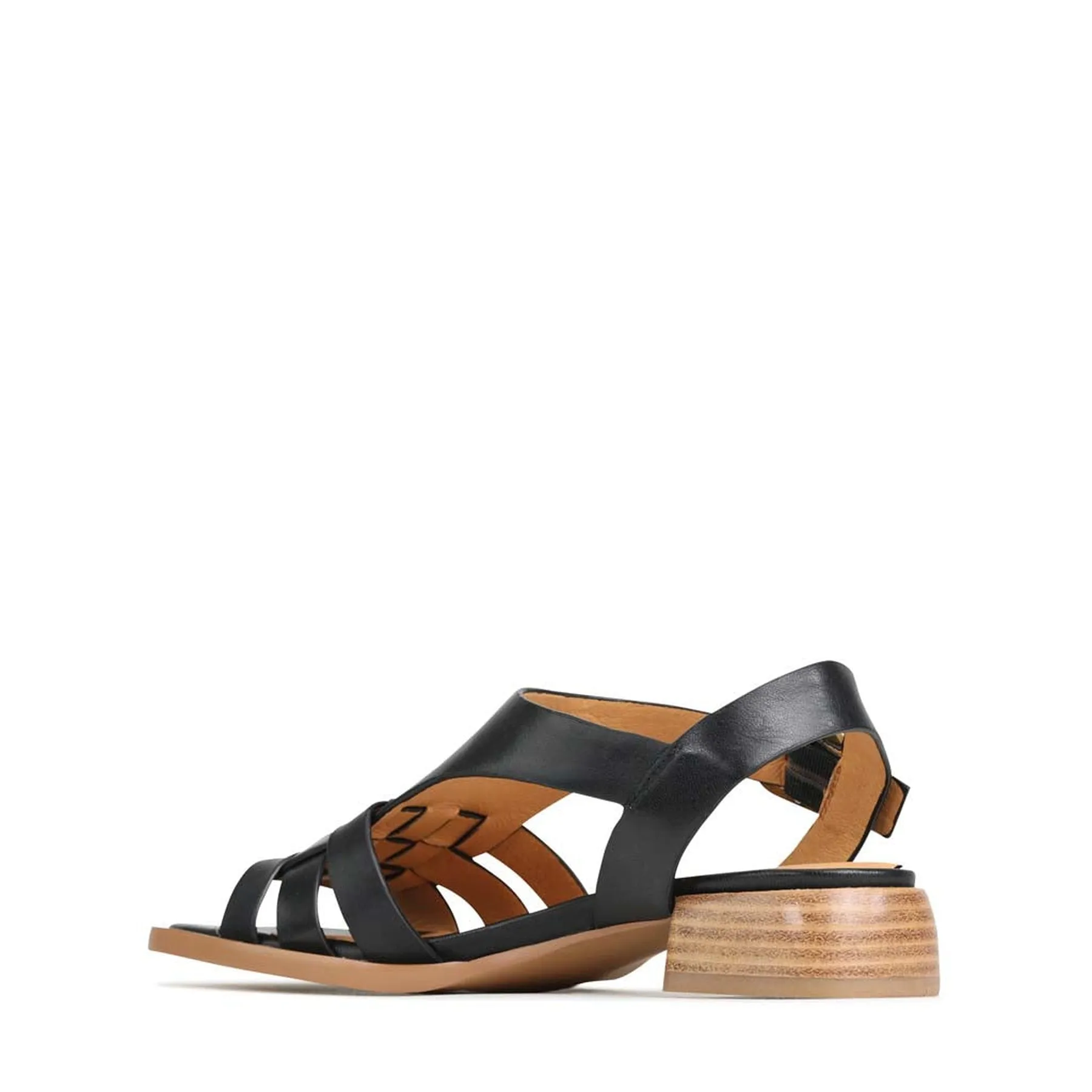 TERRI LEATHER ANKLE STRAP SANDALS