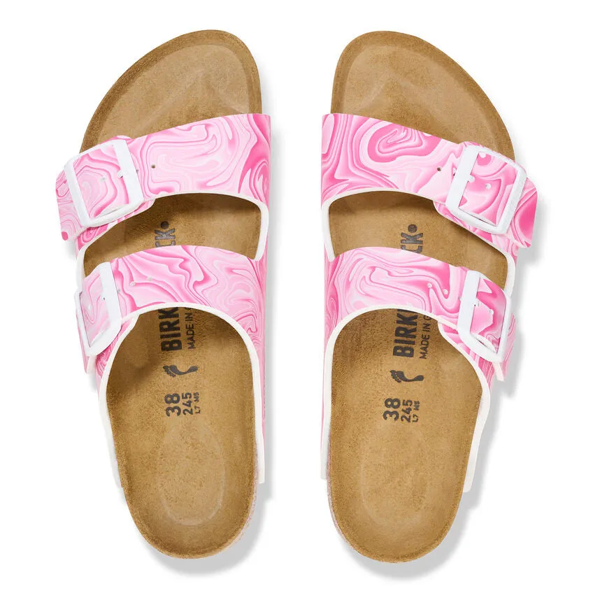 Women's Birkenstock Arizona Birko-Flor 1026548 Color: Fuchsia Tulip